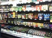 The wall of beer at Whole Foods Market where I stumbled across my beer.