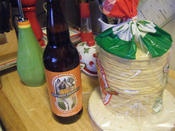 My Flat Earth Beer, chillin’ with some tortillas.